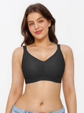 Popilush® Seamless Wireless Ruched Comfort Minimizer Bra