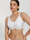 Popilush® Seamless Wireless Ruched Comfort Minimizer Bra