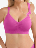 Popilush® Seamless Wireless Wide-Strap Everyday Bra
