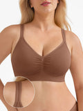 Popilush® Seamless Wireless Wide-Strap Everyday Bra