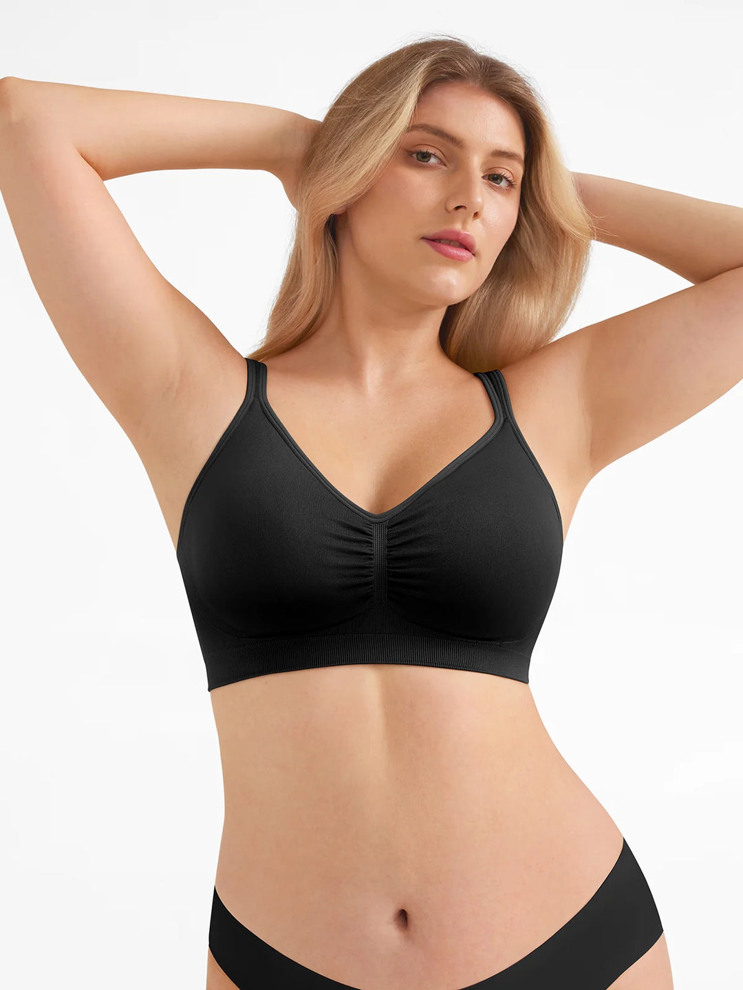 Popilush® Seamless Wireless Wide-Strap Everyday Bra