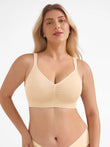 Popilush® Beige / S Seamless Wireless Wide-Strap Everyday Bra