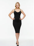 Popilush® Shaper Eco-Friendly Spaghetti Strap V-Neck Seamless Dress