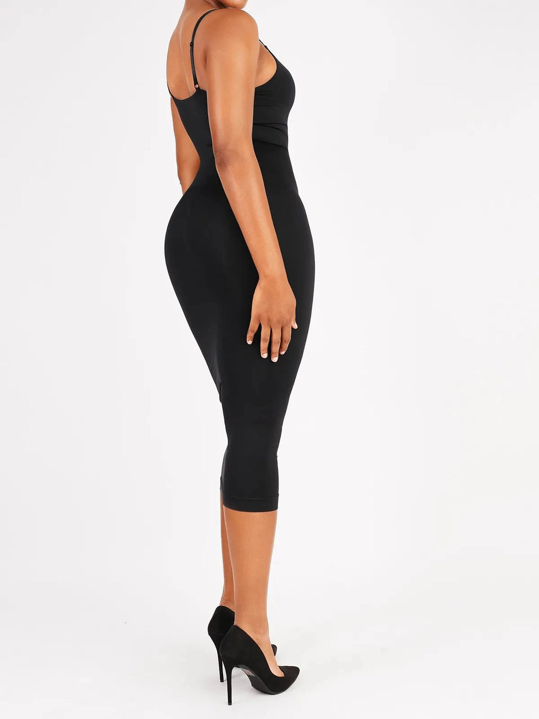 Popilush® Shaper Eco-Friendly Spaghetti Strap V-Neck Seamless Dress