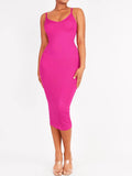 Popilush® Pink / XS/S Shaper Eco-Friendly Spaghetti Strap V-Neck Seamless Dress