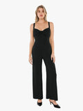 Popilush® Black / XS Shapewear Bias Twist Smooth Sculpting Jumpsuit