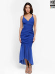 Popilush® Bodycon Shaping Slip Dress Summer Blue / XS Shapewear Bluetag Cooling Ruched Mesh Bodycon Maxi Dress