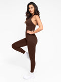 Popilush® Yoga Gym One Piece Workout Jumpsuit Summer Outfits Shapewear Body-Sculpting Halter Neck Jumpsuit