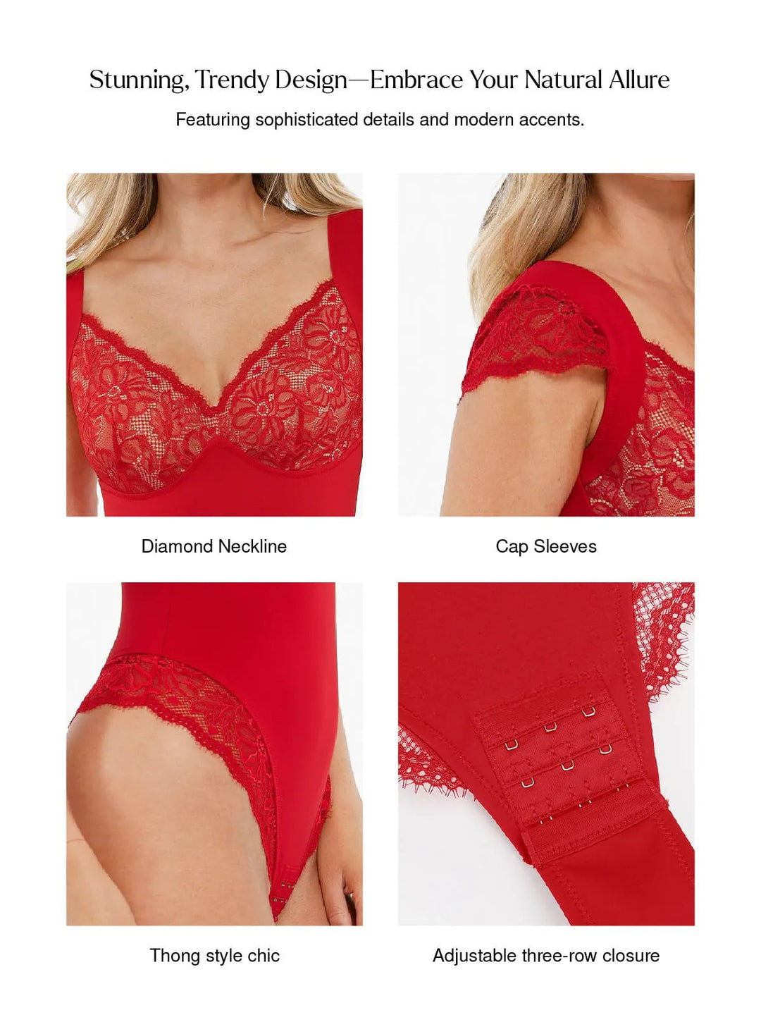 Deep V Lace Shapewear Bodysuit | Tummy Control Popilush Deep V Lace Shapewear Bodysuit | Tummy Control Popilush