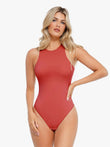 Popilush® Sleeveless Bodysuit - Coral Shapewear
