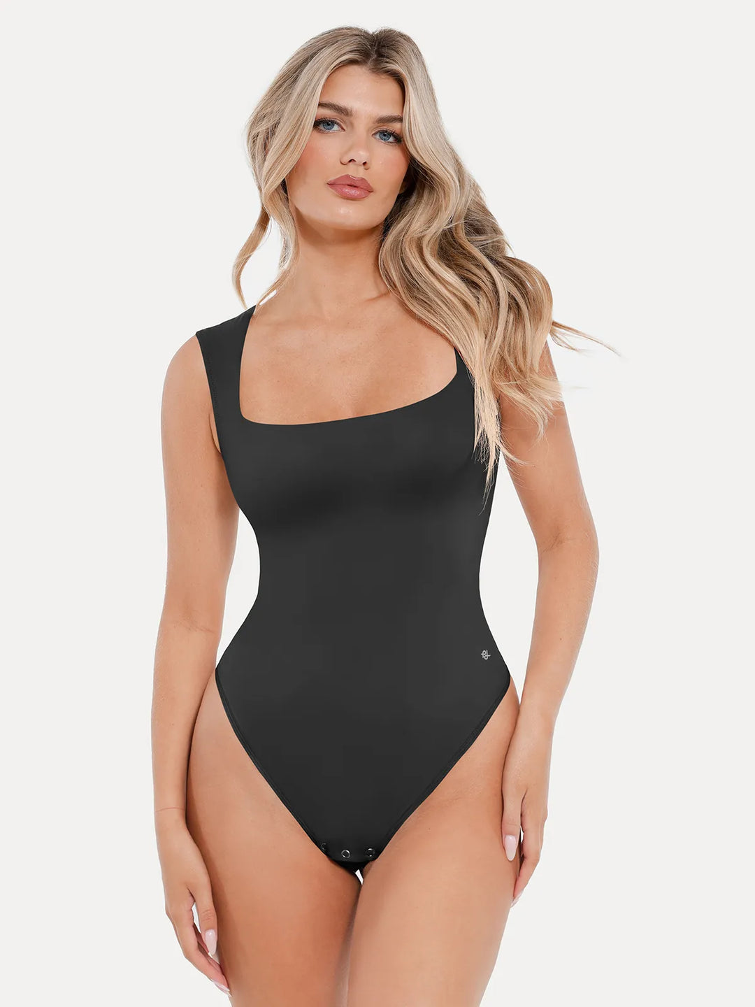 Popilush® Soft Comfy Tops Body Shaper Black / S Shapewear Cloudsense Sleeveless Square Neck Bodysuit
