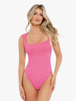 Popilush® Soft Comfy Tops Body Shaper Pink / S Shapewear Cloudsense Sleeveless Square Neck Bodysuit