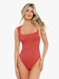 Popilush® Soft Comfy Tops Body Shaper Red / S Shapewear Cloudsense Sleeveless Square Neck Bodysuit