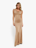 Popilush® Champagne / XS Shapewear Convertible Shine Sculpting Mermaid Dress
