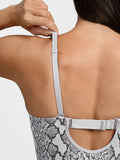 Popilush® Shapewear Deep V Convertible Strap Mid-Thigh Bodysuit