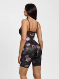 Popilush® Shapewear Deep V Convertible Strap Mid-Thigh Bodysuit