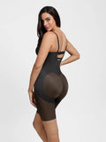 Popilush® Shapewear Deep V Convertible Strap Mid-Thigh Bodysuit