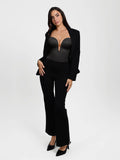 Popilush® Shapewear Deep V Convertible Strap Mid-Thigh Bodysuit