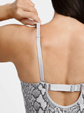 Popilush® Shapewear Deep V Convertible Strap Mid-Thigh Bodysuit