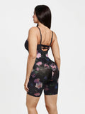 Popilush® Shapewear Deep V Convertible Strap Mid-Thigh Bodysuit