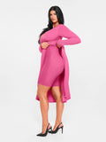 Popilush® Shapewear Deep V-Neck A-Line Maxi Dress