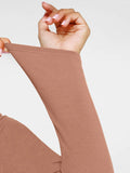 Popilush® Shapewear Deep V-Neck A-Line Maxi Dress