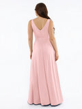 Popilush® Shapewear Deep V-Neck Front Slit Goddess Maxi Dress