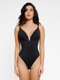 Popilush® Tops Body Shaper Tank Shapewear Deep V-Neck Low Back Sculpting Thong Bodysuit