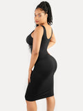 Popilush® Shapewear Deep V-Neck Tummy Control Midi Dress