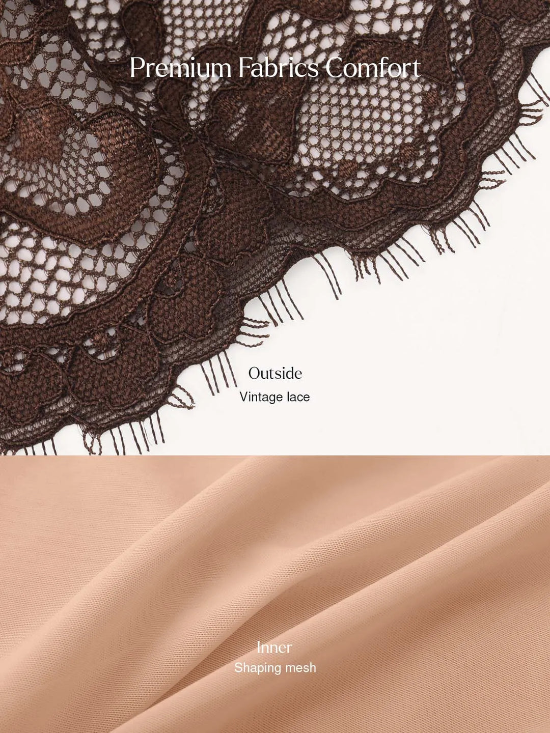 Popilush® Shapewear Deep V Ruffle Lace Long Sleeve Bodysuit