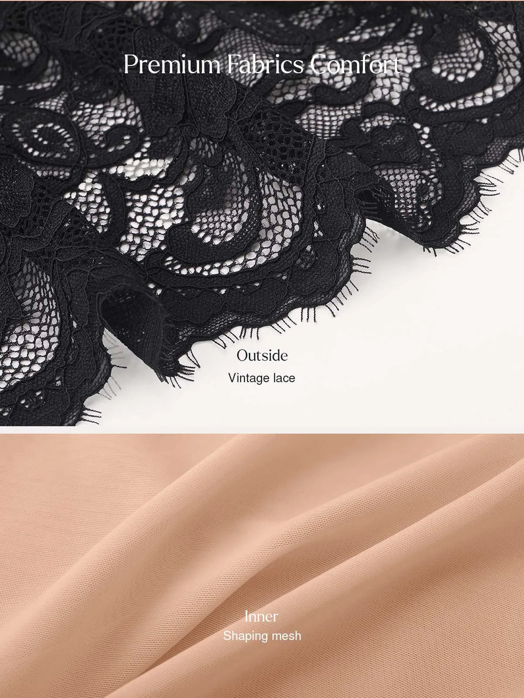 Popilush® Shapewear Deep V Ruffle Lace Long Sleeve Bodysuit