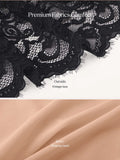 Popilush® Shapewear Deep V Ruffle Lace Long Sleeve Bodysuit