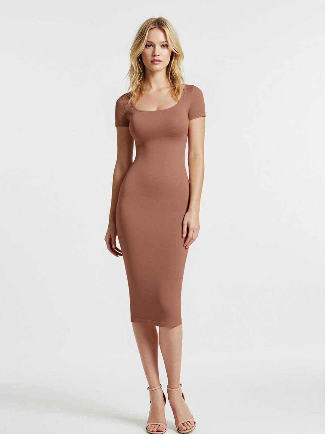 Popilush® Shapewear Eco-Friendly Sculpting Seamless Midi Dress Set