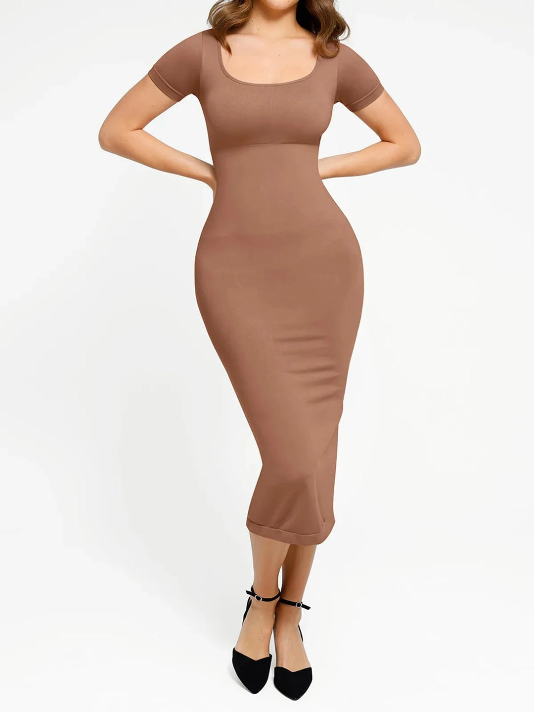 Popilush® Shapewear Eco-Friendly Sculpting Seamless Midi Dress Set