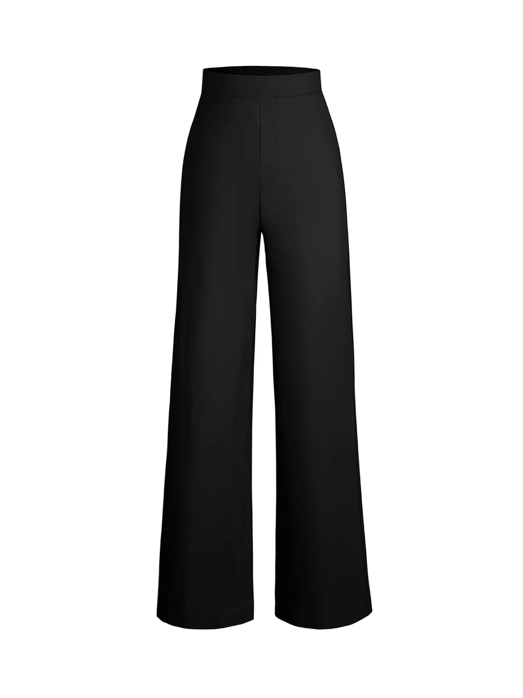Popilush® Business Casual Pants Shapewear Executive High Waisted Wide-Leg Ponte Pants