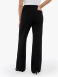 Popilush® Business Casual Pants Shapewear Executive High Waisted Wide-Leg Ponte Pants