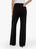 Velvet Wide-Leg Sculpting Trousers