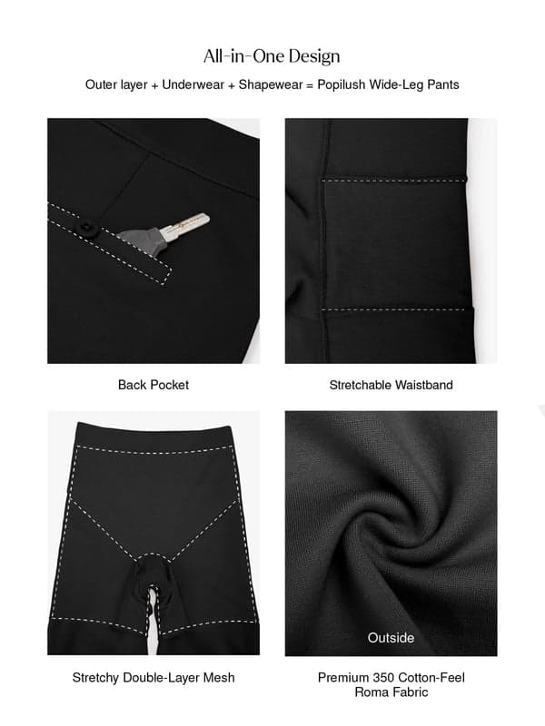 Velvet Wide-Leg Sculpting Trousers