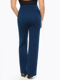 Popilush® Business Casual Pants Shapewear Executive High Waisted Wide-Leg Ponte Pants