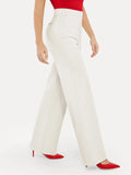 Popilush® Business Casual Pants Shapewear Executive High Waisted Wide-Leg Ponte Pants