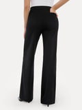Popilush® Business Casual Pants Shapewear Executive High Waisted Wide-Leg Ponte Pants