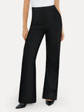 Popilush® Business Casual Pants Black / XS Shapewear Executive High Waisted Wide-Leg Ponte Pants