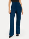 Popilush® Business Casual Pants Blue / XS Shapewear Executive High Waisted Wide-Leg Ponte Pants