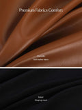 Popilush® Shapewear Faux Leather Draped Lace Mini Dress