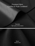 Popilush® Shapewear Faux Leather High-Waisted Skort