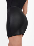 Popilush® Sexy Stylish Outfits Shapewear Faux Leather Hourglass Cutout Corset Bodysuit Butt Lifting Skirt Set