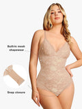 Popilush® Tops Body Shaper Jumpsuit Shapewear Firm Control Smoothing Full Lace Thong Bodysuit