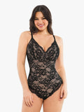 Popilush® Tops Body Shaper Jumpsuit Shapewear Firm Control Smoothing Full Lace Thong Bodysuit