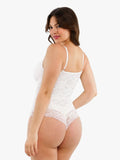 Popilush® Tops Body Shaper Jumpsuit Shapewear Firm Control Smoothing Full Lace Thong Bodysuit