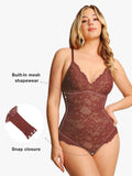 Popilush® Tops Body Shaper Jumpsuit Shapewear Firm Control Smoothing Full Lace Thong Bodysuit